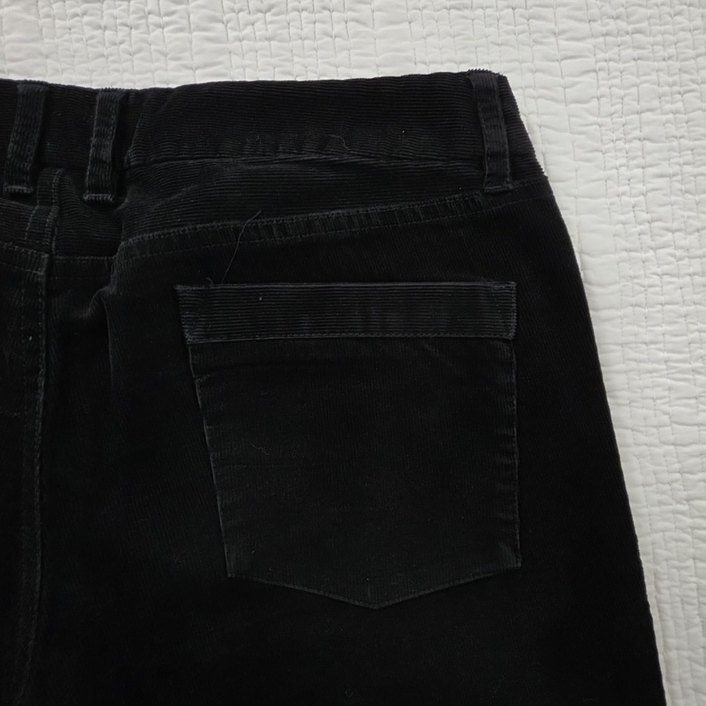 J. Crew Corduroy Pants Womens 12R (36x32) Black Bootcut Stretch Classic Preppy - Picture 7 of 16